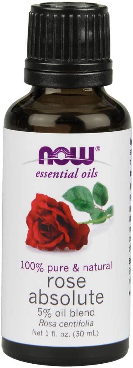 NOW FOODS ROSE ABSOLUTE OIL 5% BLEND 1 FL OZ 30 ML
