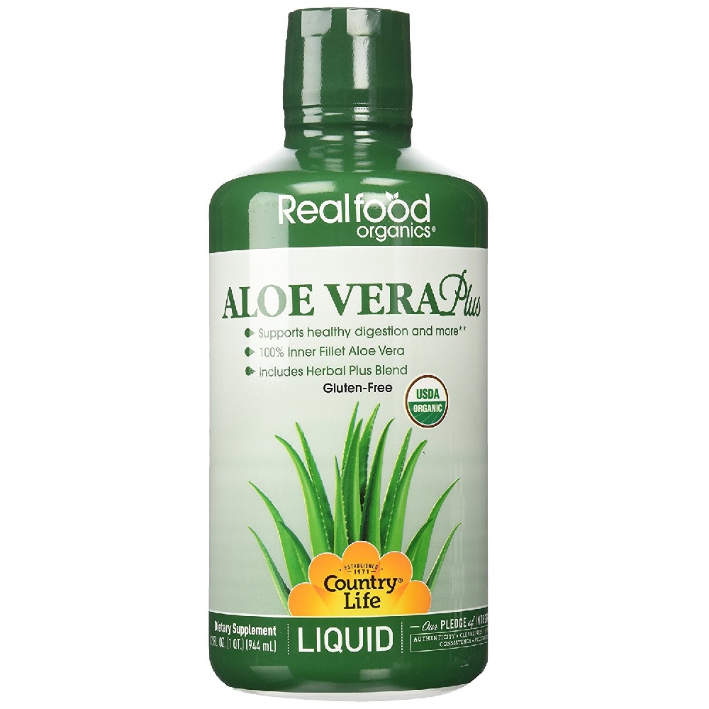 COUNTRY LIFE REALFOOD ORGANICS ALOE VERA PLUS 32 FL OZ 944 ML
