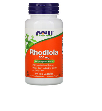 NOW FOODS RHODIOLA,500 MG 60 VEG CAPSULES