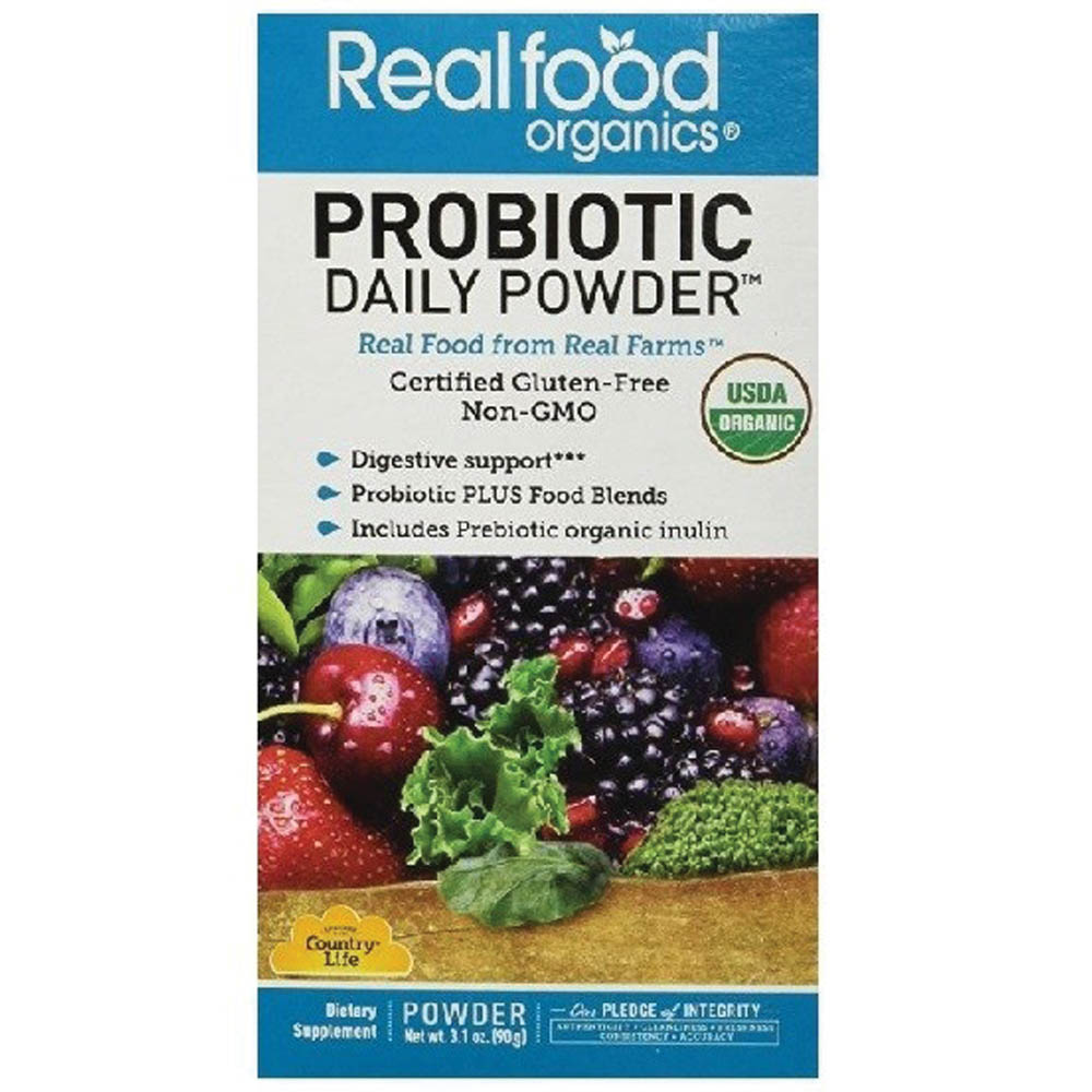 COUNTRY LIFE REAL FOOD ORGANICS PROBIOTIC DAILY POWDER 90 GM