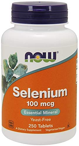 NOW  FOODS SELENIUM YEAST FREE 100 MCG 250 TABLETS