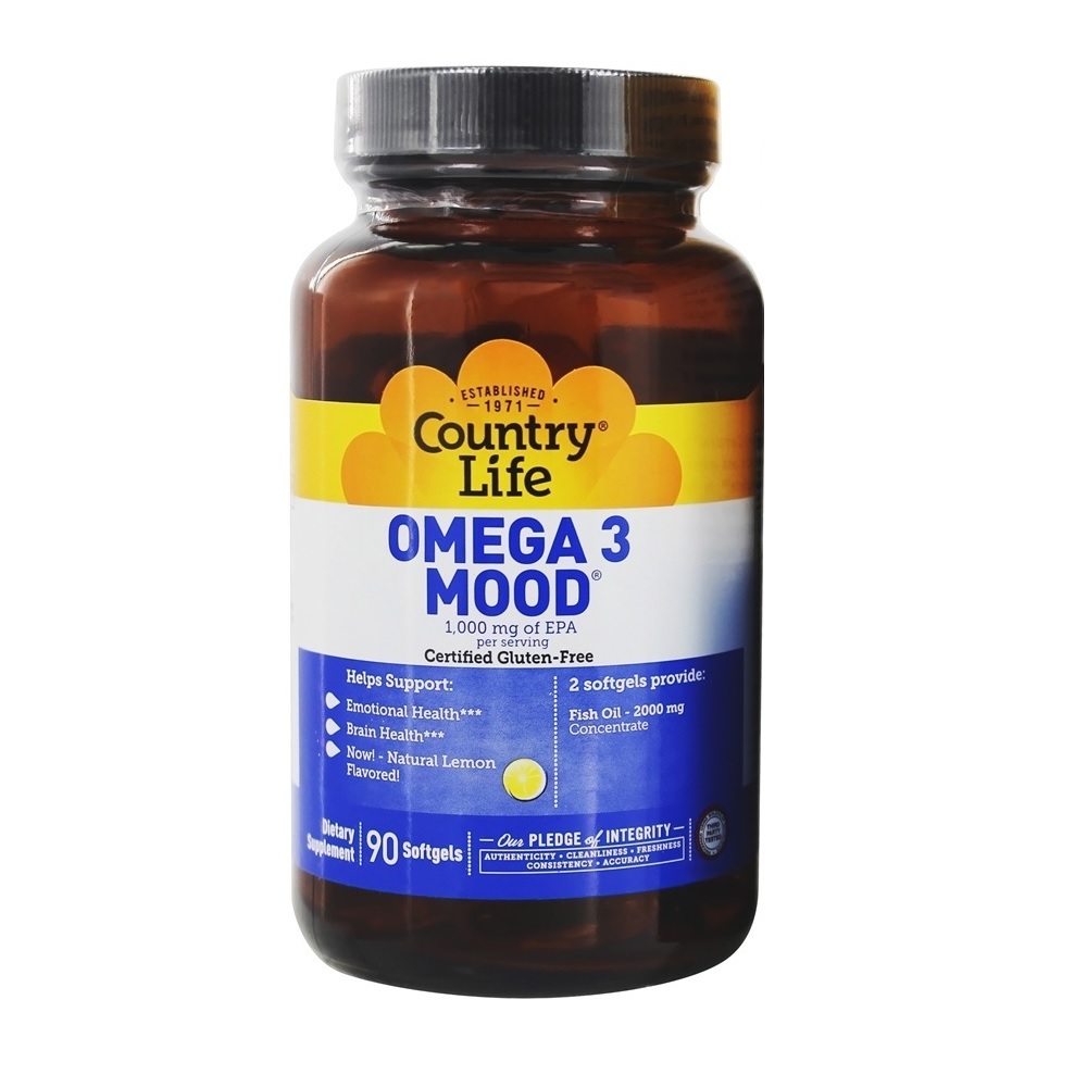 COUNTRY LIFE OMEGA 3 MOOD 2000 MG SOFTGELS 90'S