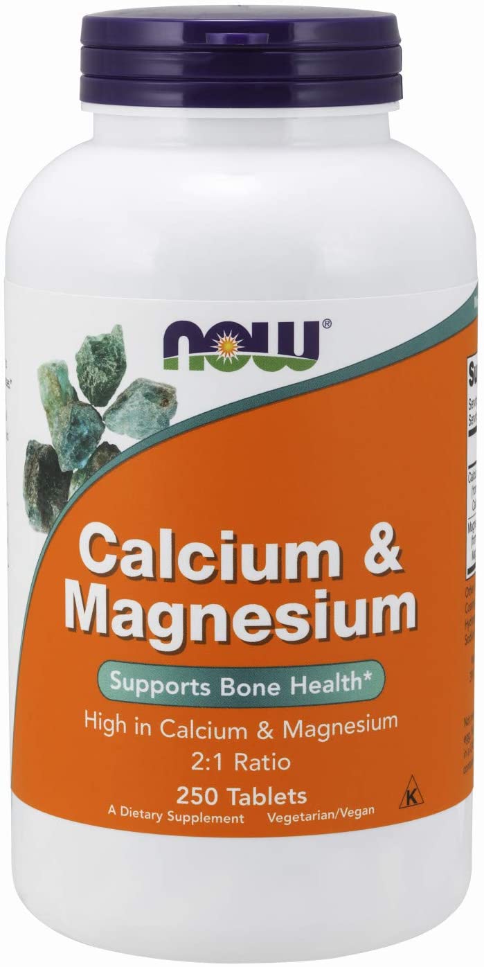 NOW FOODS CALCIUM & MAGNESIUM 250 TABLETS