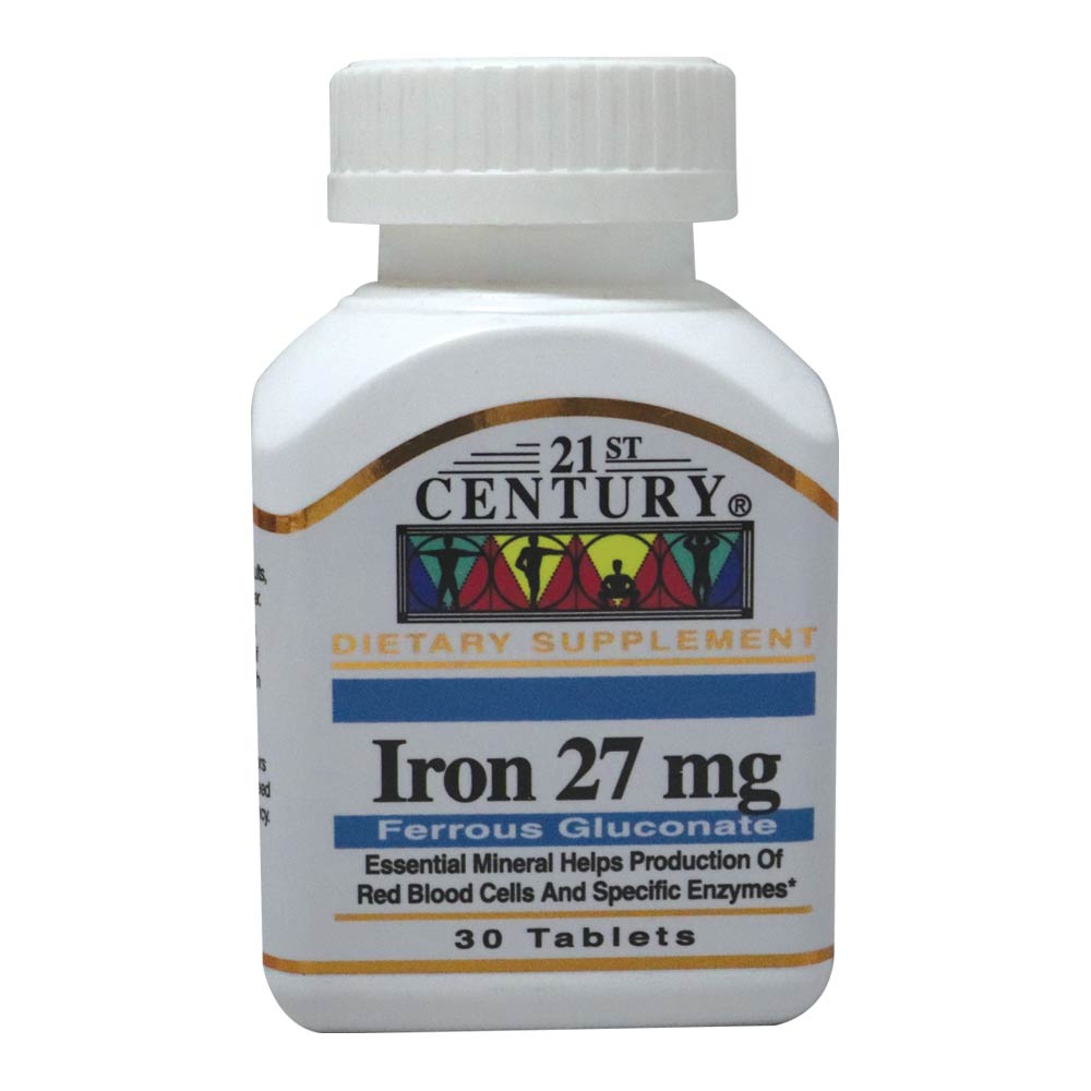 21ST CENTUARY IRON 27 MG TABLETS 30'S