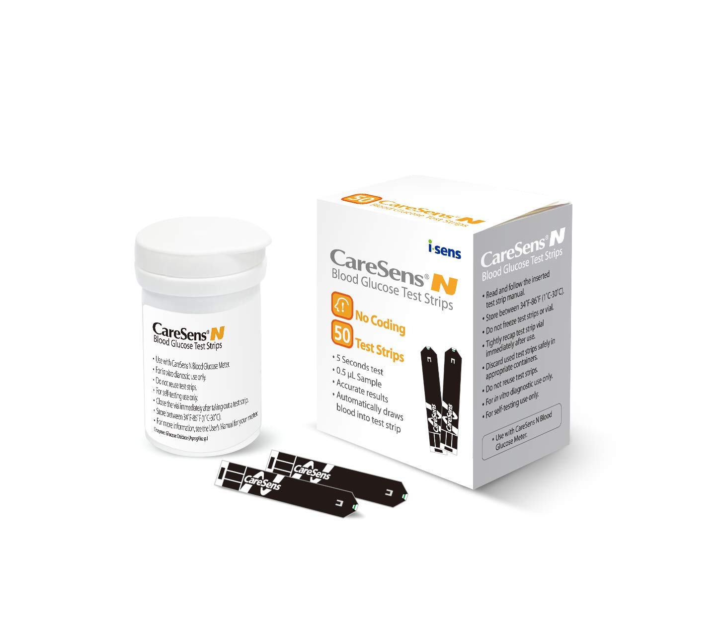 CARESENSE GLUCOMETER STRIPS 50'S