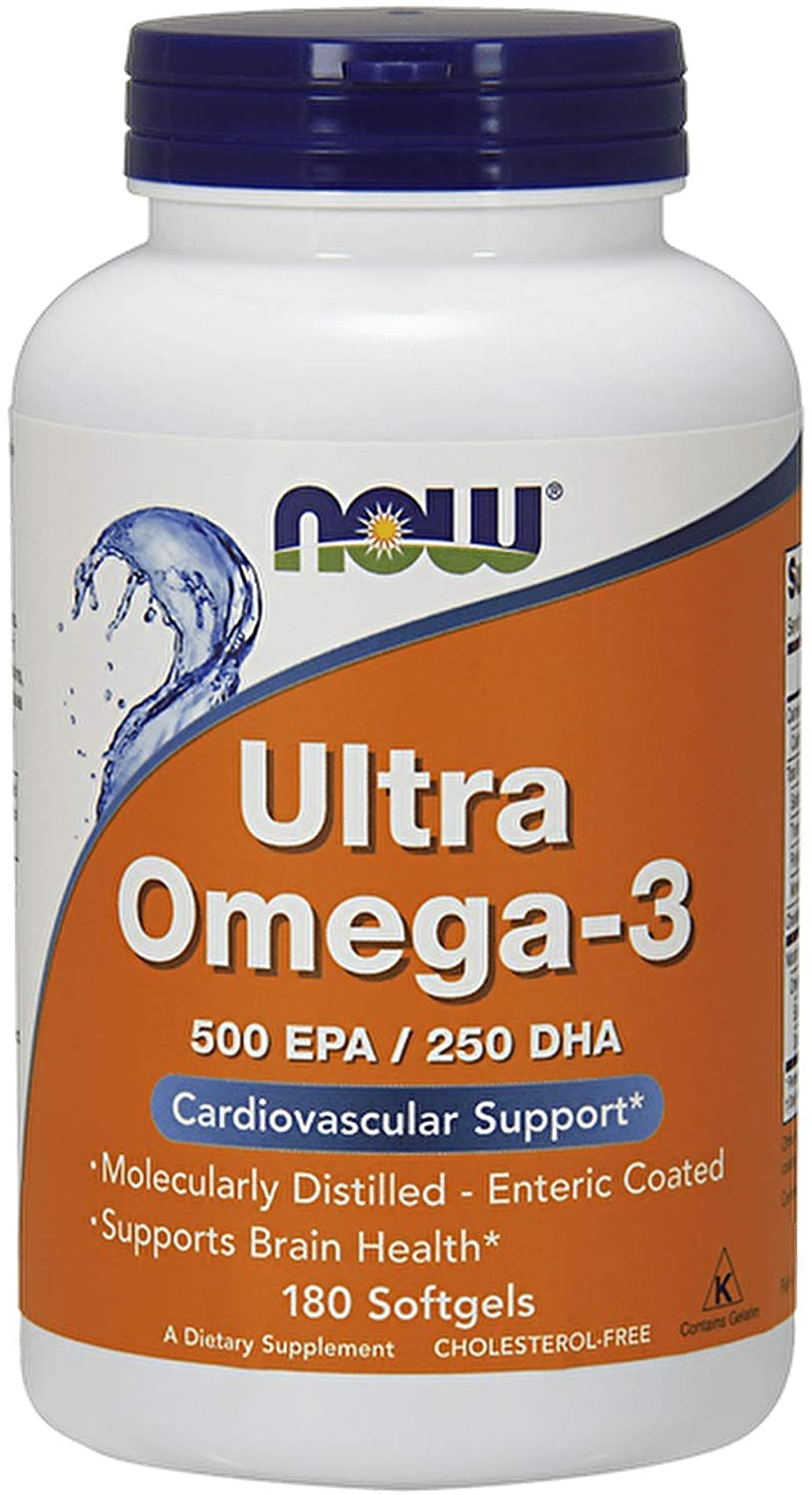NOW FOODS ULTRA OMEGA 3 FISH OIL 180 SOFTGEL CAPSULES