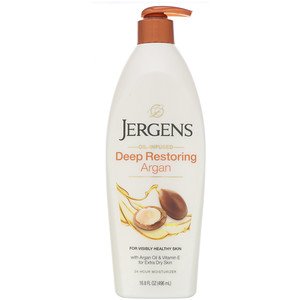 JERGENS DEEP RESTORING ARGAN MOISTURISER OIL-INFUSED 496 ML