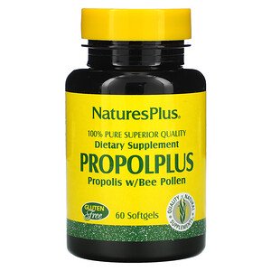 NATURES PLUS PROPOLPLUS PROPOLIS W/BEE POLLEN 60 SOFTGELS