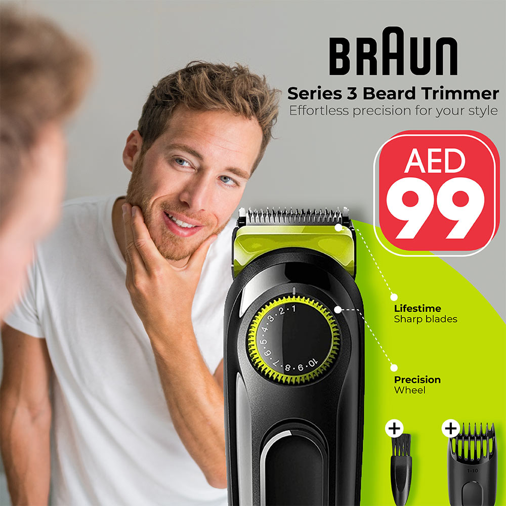 BRAUN SERIES 3 BEARD TRIMMER BT3221