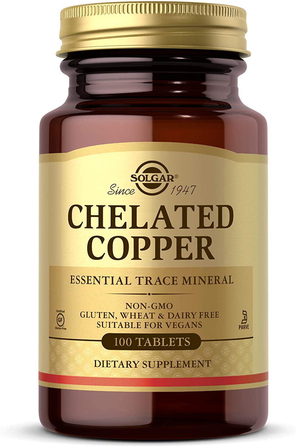 SOLGAR CHELATED COPPER 100'S
