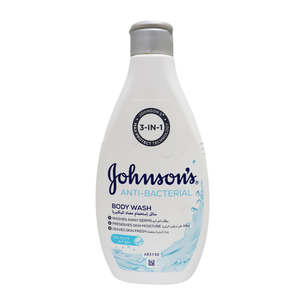 JOHNSON & JOHNSON 3 IN 1 ANTIBACTERIAL SEA SALT BODY WASH 250 ML