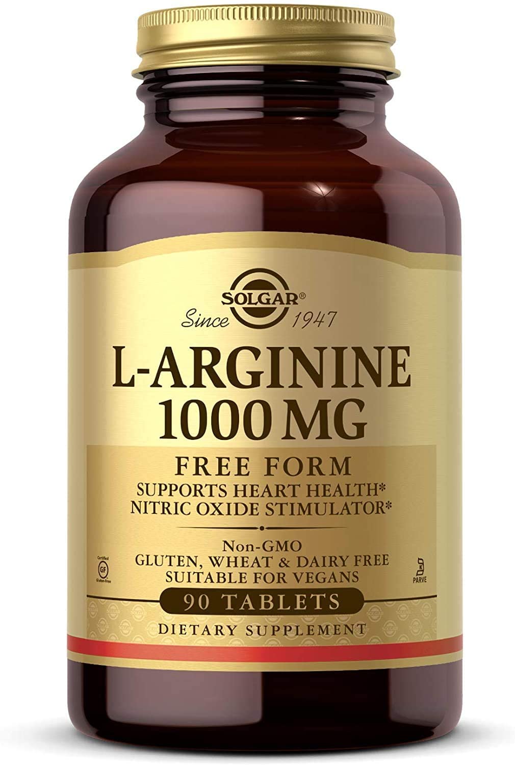 SOLGAR L-ARGININE 1000 MG VEGETABLE CAPSULES 90'S