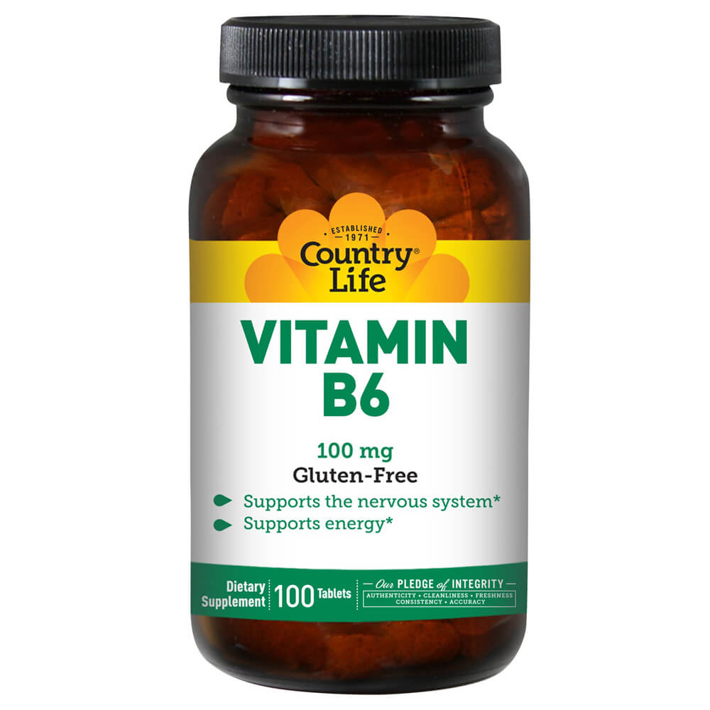 COUNTRY LIFE VITAMIN B6 100 MG TABLETS 100'S