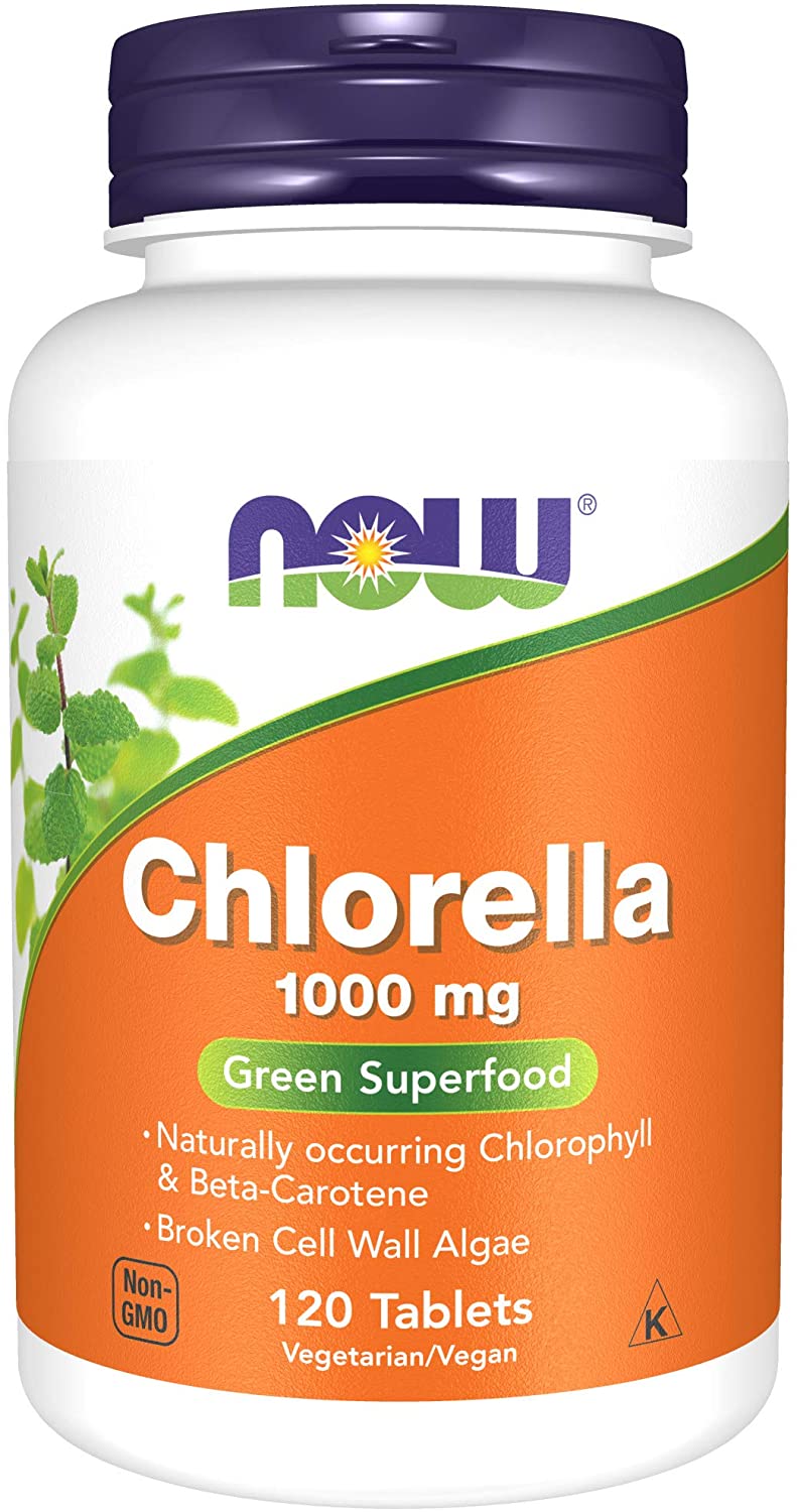 NOW  FOODS CHLORELLA 1000 MG 120 TABLETS