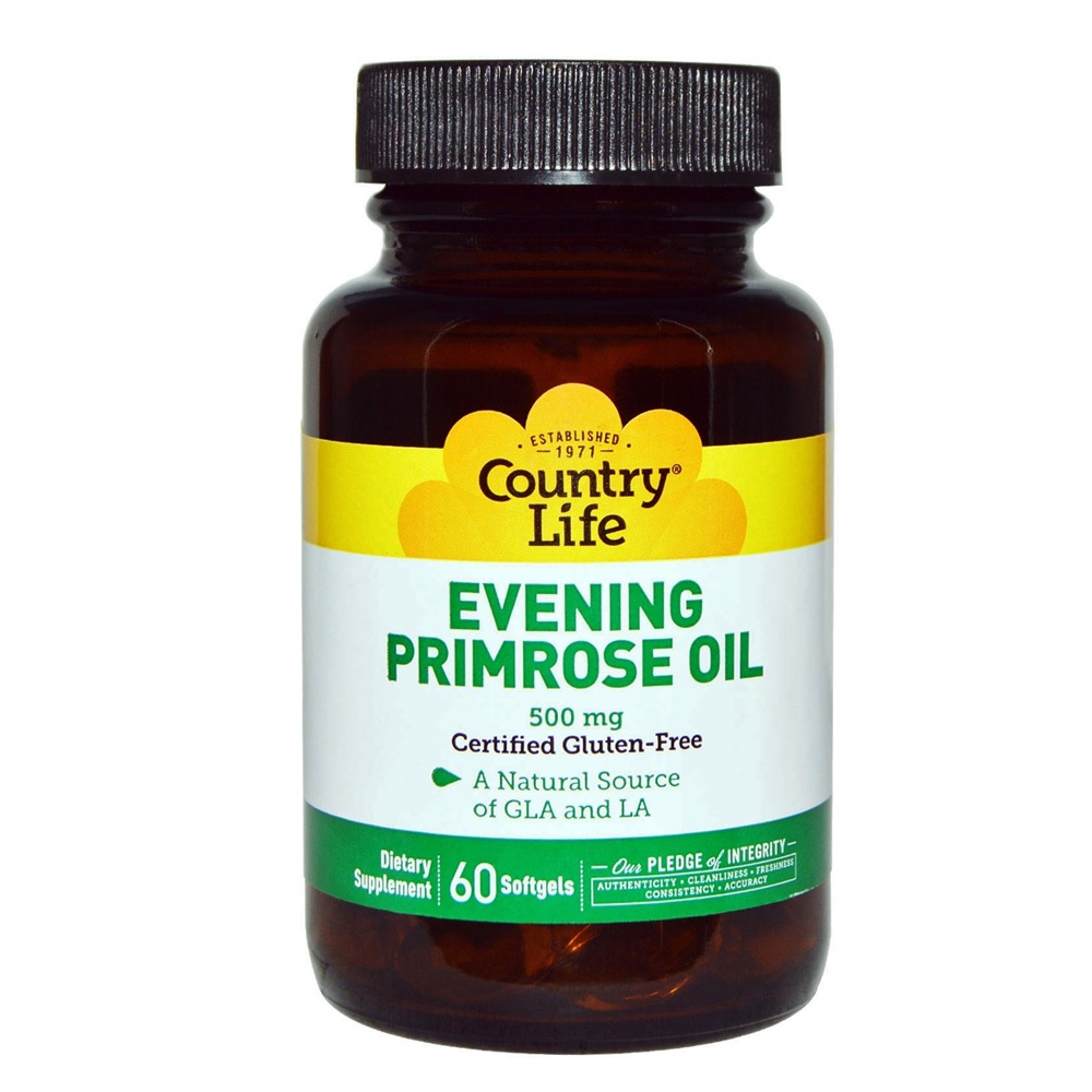 COUNTRY LIFE EVENING PRIMROSE OIL 500 MG SOFTGELS 60'S