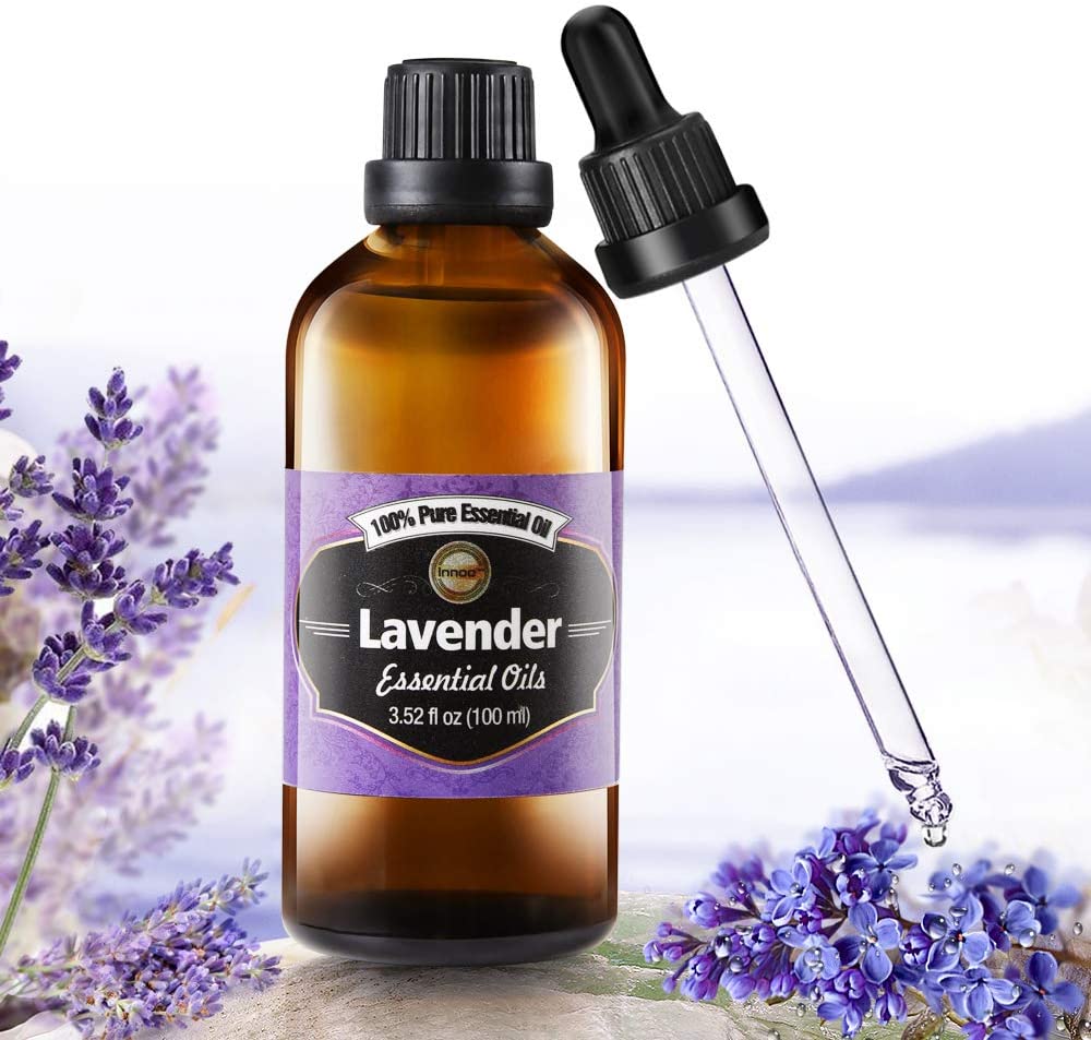 INNOO TECH TRUE LAVENDER ESSENTIAL OIL 100 ML NATURAL,CRUELTY FREE,VEGAN,STEAM DISTILLED & UNDILUTED - TO USE IN  AROMATHERAPY & DFFUSERS