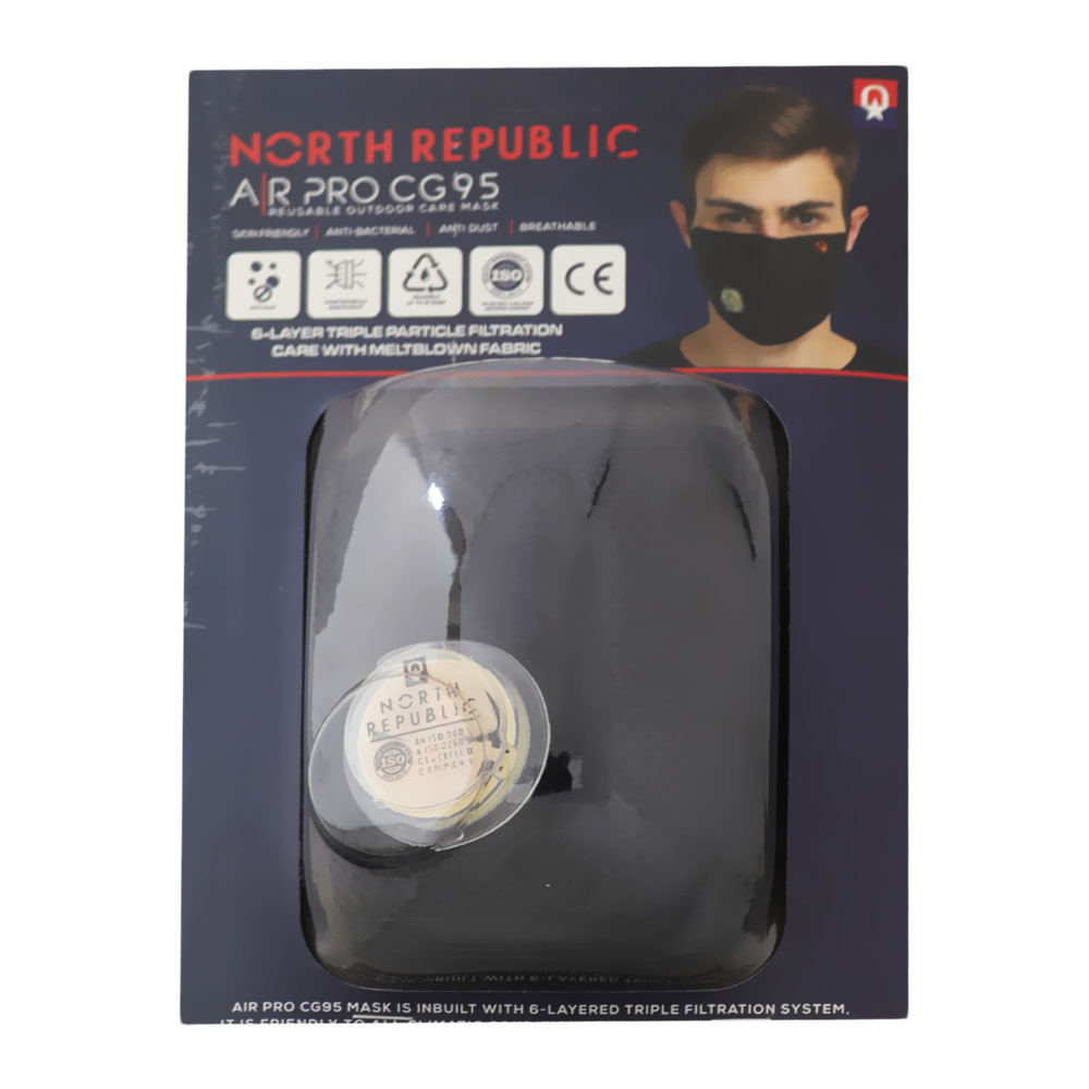 NORTH REPUBLIC AIR PRO 95 REUSABLE FACE MASK 1'S