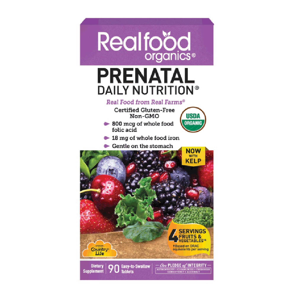 Country Life Realfood Organics Prenatal Daily Nutrition Tablets 90's
