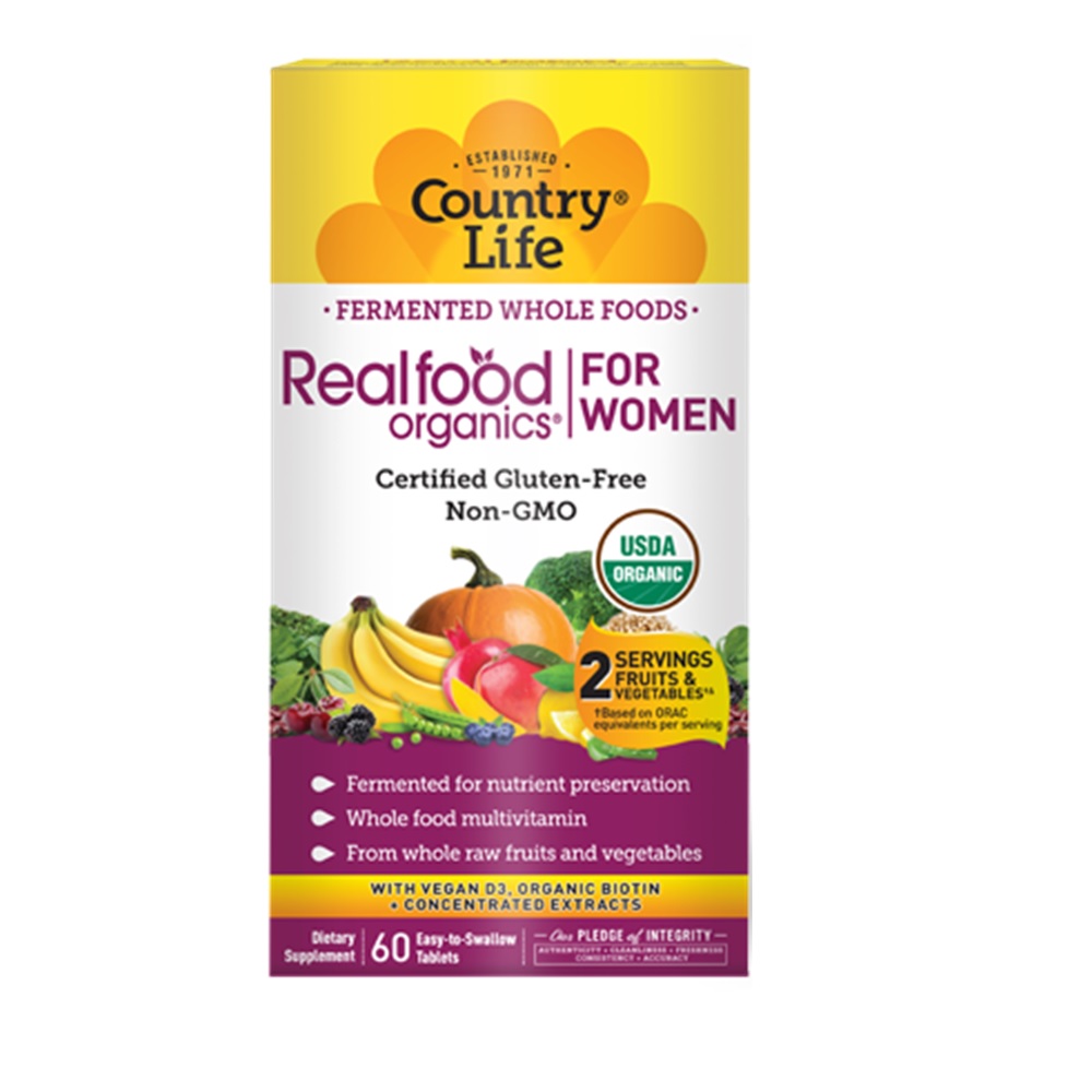 COUNTRY LIFE REALFOOD ORGANICS WOMEN'S DAILY NUTRITION TABLETS 60'S